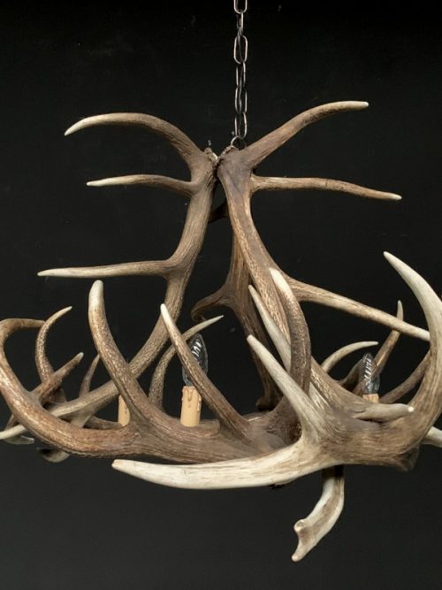 Very nice antler chandelier made from red stag antlers.