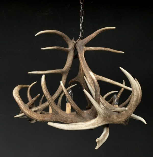 Very nice antler chandelier made from red stag antlers.