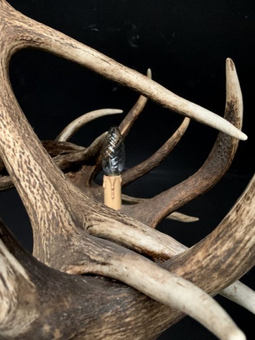 Very nice antler chandelier made from red stag antlers.