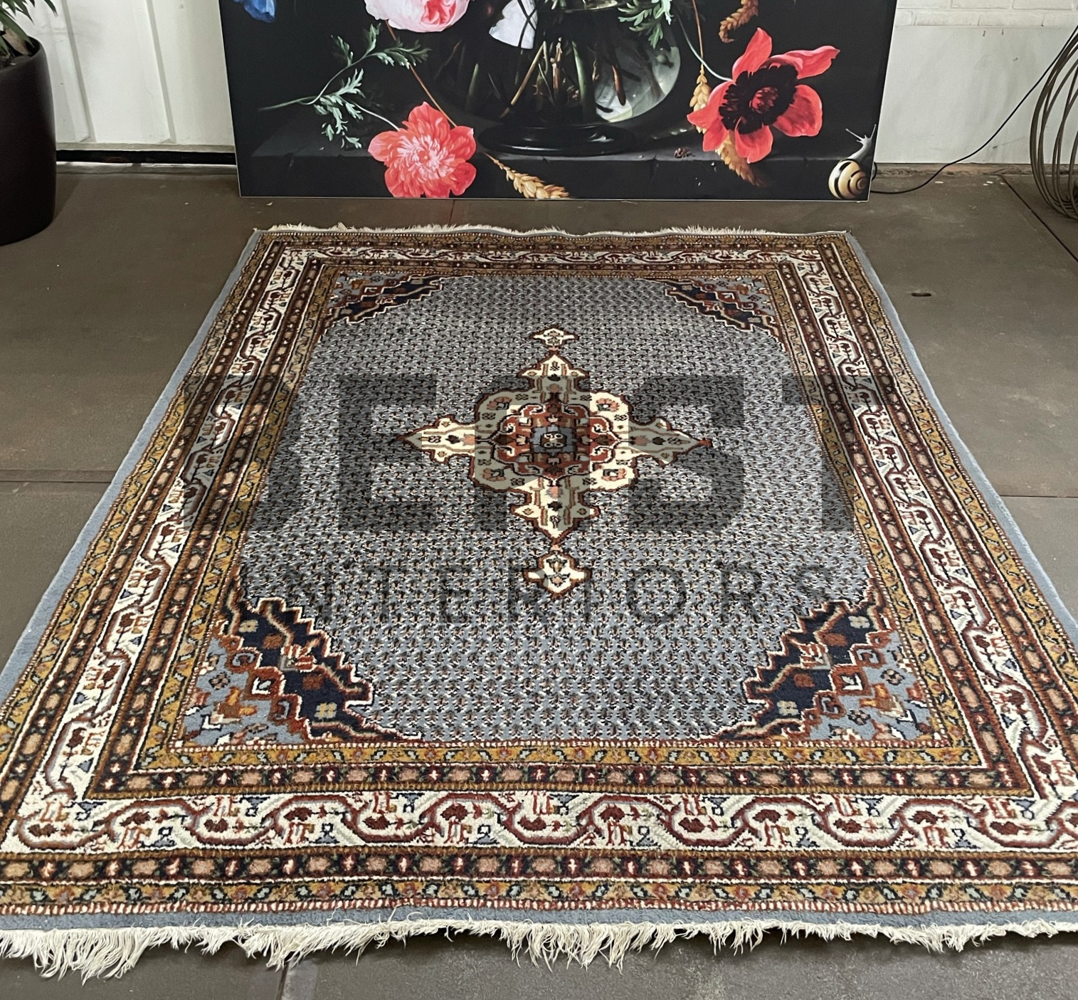 bijvoeglijk naamwoord Goed gevoel Janice Mooie vintage kostbare origineel fraaie handgeknoopt sarouk mir perzisch  tapijt - BEAST Interiors