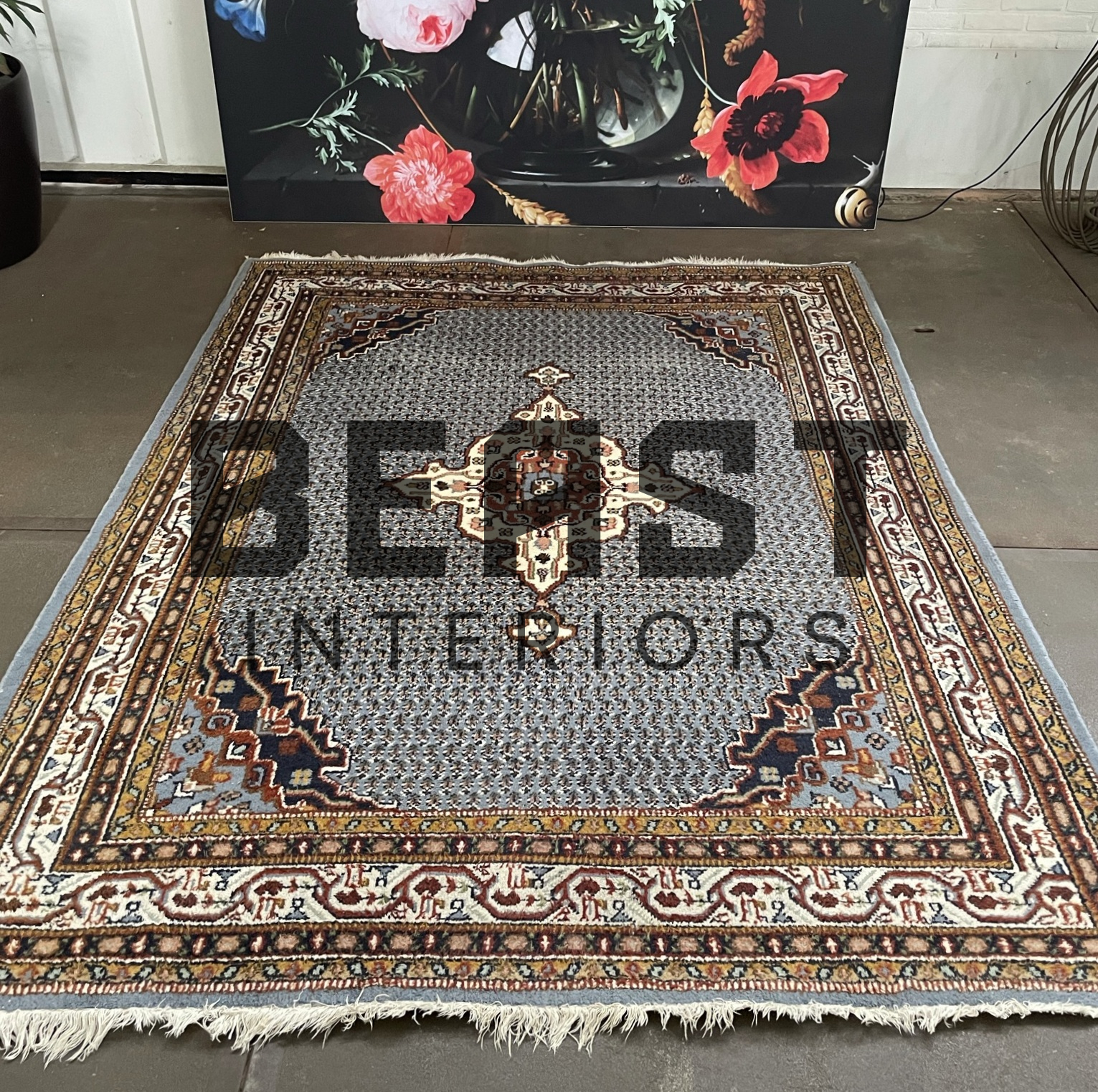 bijvoeglijk naamwoord Goed gevoel Janice Mooie vintage kostbare origineel fraaie handgeknoopt sarouk mir perzisch  tapijt - BEAST Interiors