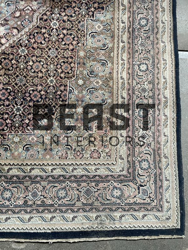 Vintage handgeknoopt Herati Bidjar perzisch tapijt