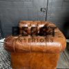 Vintage lederen Chesterfield fauteuil