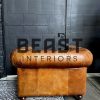 Vintage lederen Chesterfield fauteuil