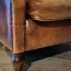 Lederen vintage clubfauteuil