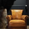 Lederen vintage clubfauteuil