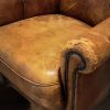 Lederen vintage clubfauteuil