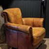 Lederen vintage clubfauteuil