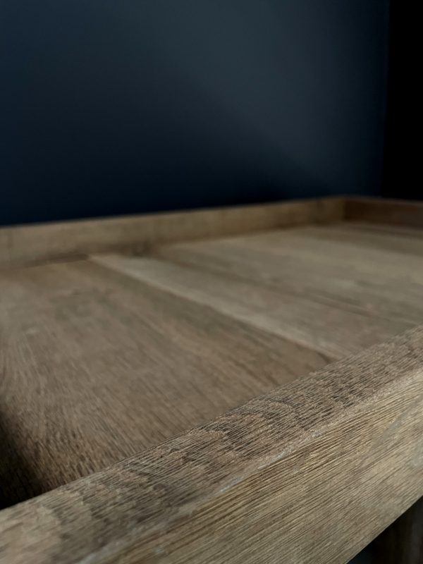 Handgemaakte eiken houten dienblad