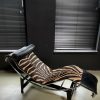 Cassina lc4 chaise lounge zebra.