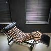 Cassina lc4 chaise lounge zebra.