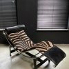 Cassina lc4 chaise lounge zebra.