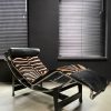 Cassina lc4 chaise lounge zebra.