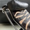 Cassina lc4 chaise lounge zebra.