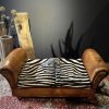 Antieke zebra Chaise lounge