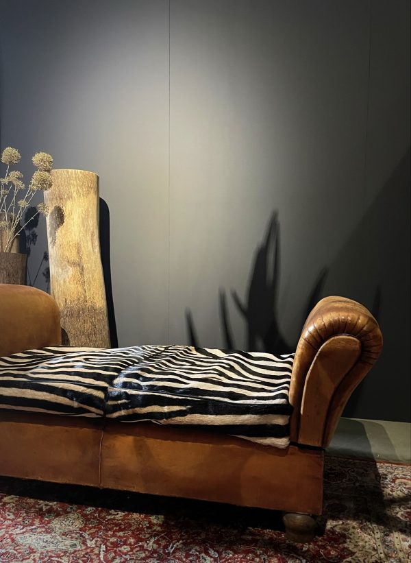 Antieke zebra Chaise lounge