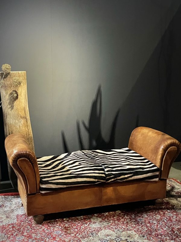 Antieke zebra Chaise lounge