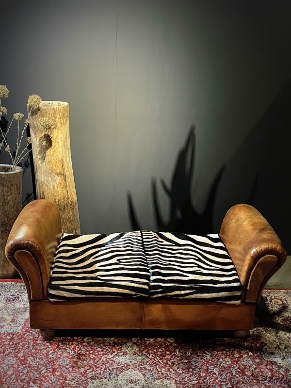 Antieke zebra Chaise lounge