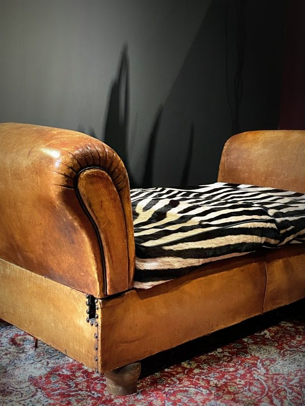 Antieke zebra Chaise lounge