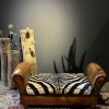 Antieke zebra Chaise lounge