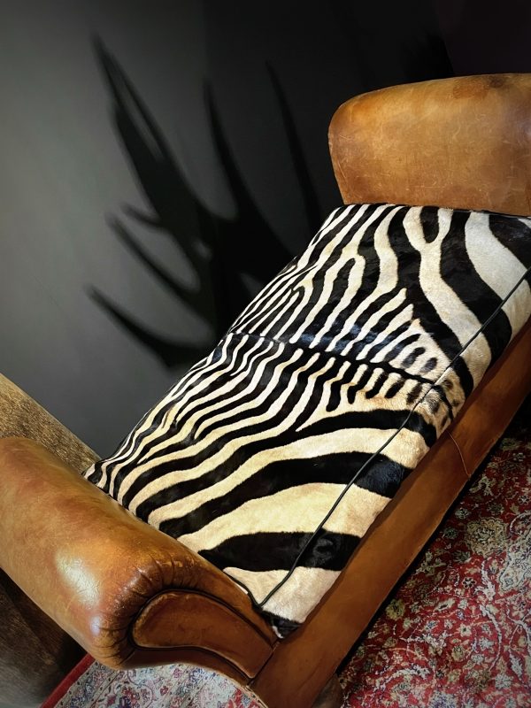 Antieke zebra Chaise lounge