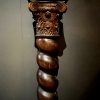 Antike schwere Holz Säule