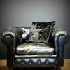Vintage lederen Chesterfield fauteuil