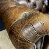 Vintage lederen Chesterfield fauteuil