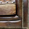 Vintage lederen Chesterfield fauteuil