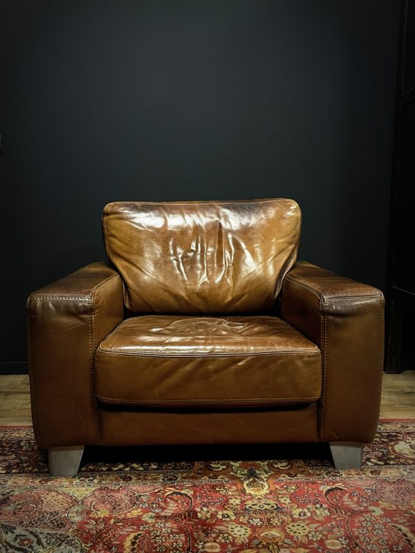 Lederen clubfauteuil