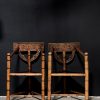 Set of vintage wooden chairs.