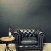 Vintage lederen Chesterfield fauteuil