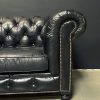 Vintage lederen Chesterfield fauteuil