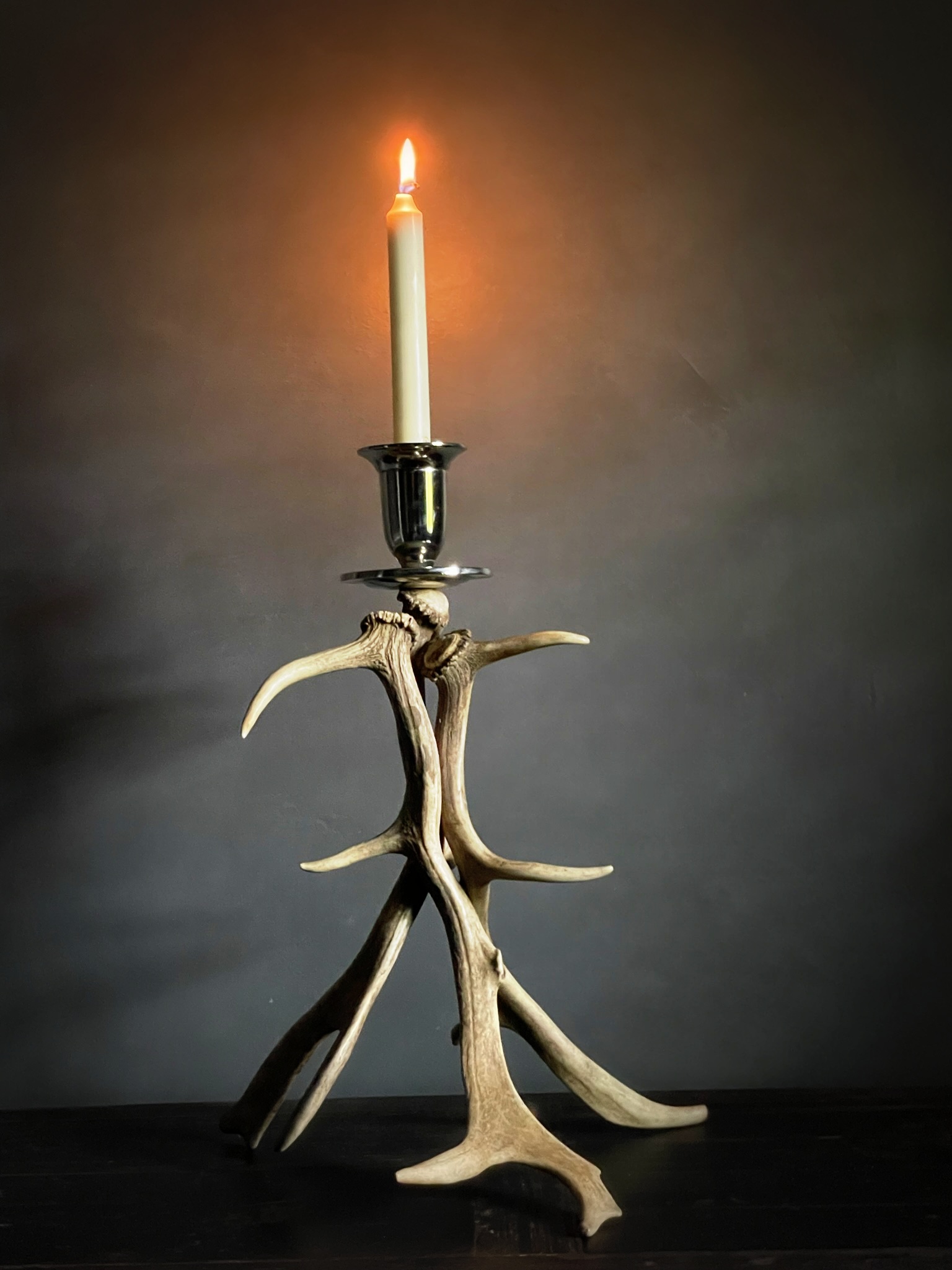 Fallow deer antler candlesticks S BEAST Interiors