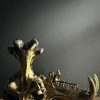 Bronze skull of a hippopotamus