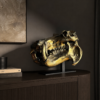 Bronze skull of a hippopotamus