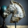 Replica marmeren paardenhoofd
