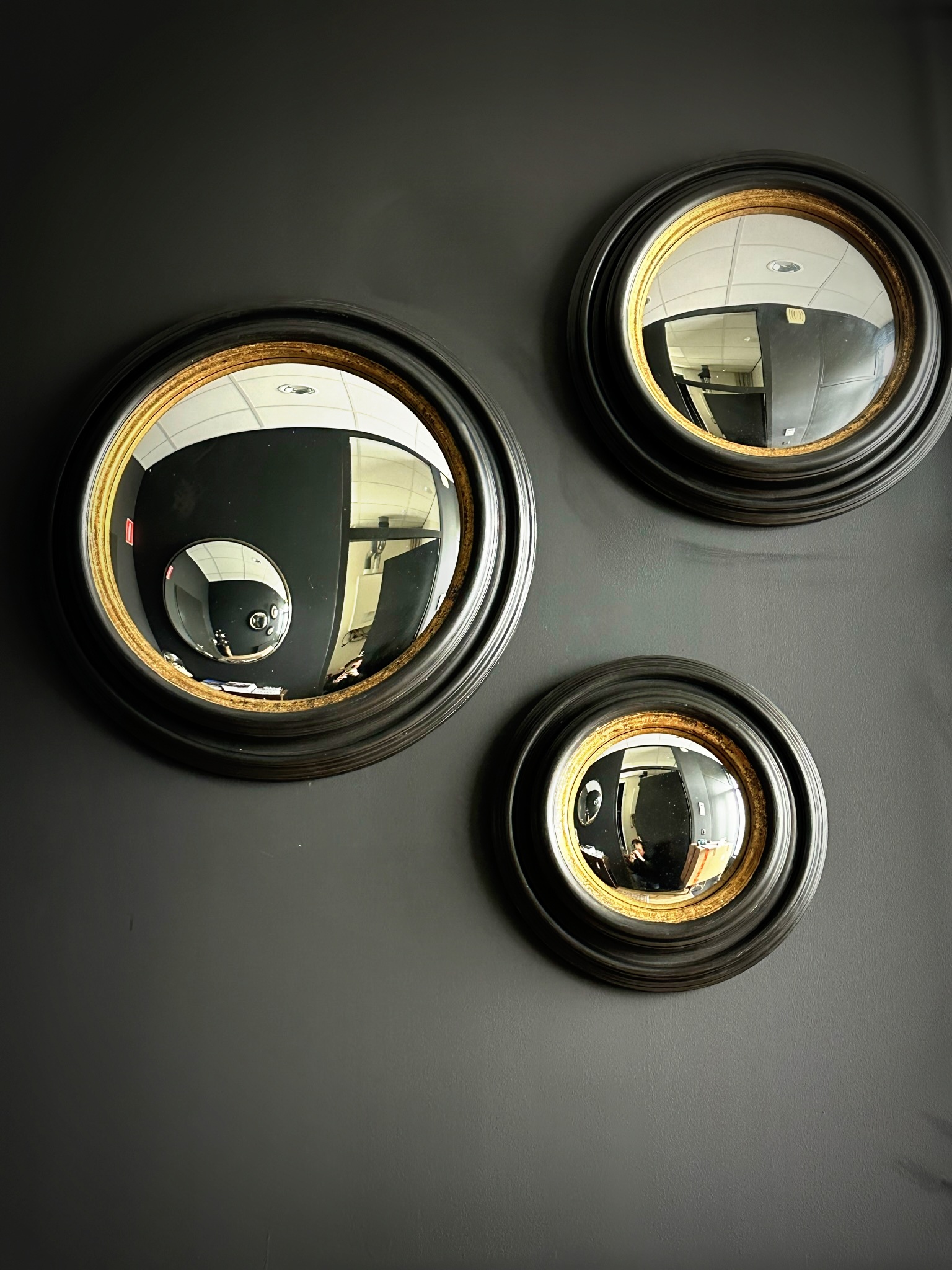 Set van 3 bolle spiegels (L)