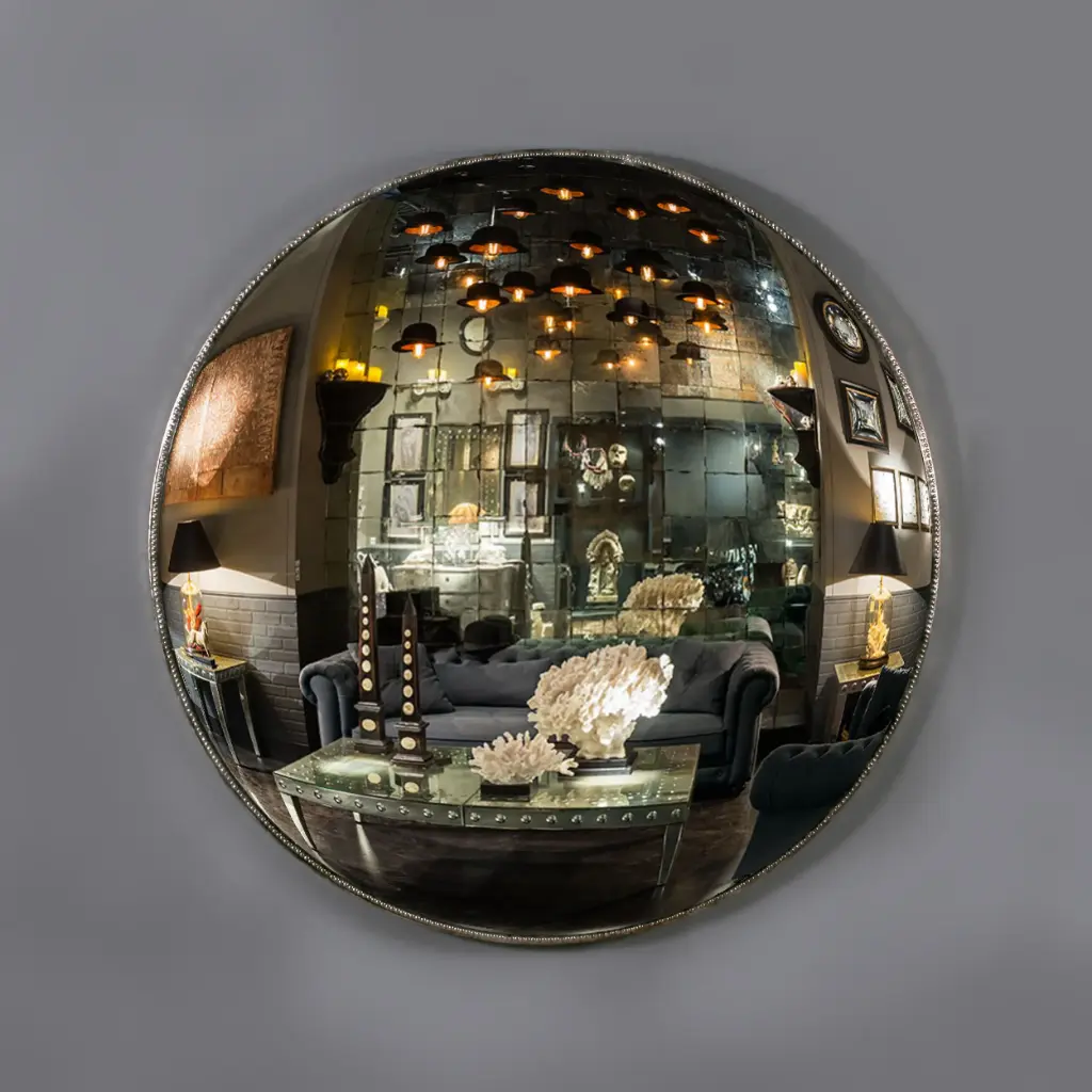 "Antieke" bolle spiegel XL