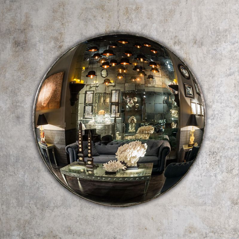 Antique convex mirror XL