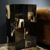 Gefossiliseerd houten bijzettafel Gefossiliseerd houten bijzettafel