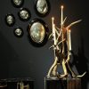 Gefossiliseerd houten bijzettafel Gefossiliseerd houten bijzettafel