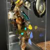 Design vitrine met kleurrijke vlinders