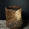 Antieke houten pot Antieke houten pot