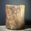 Antieke houten pot Antieke houten pot