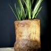 Antieke houten pot Antieke houten pot