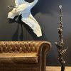 Grote staande druivenhout lamp Grote staande druivenhout lamp