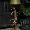 Staande gewei lamp