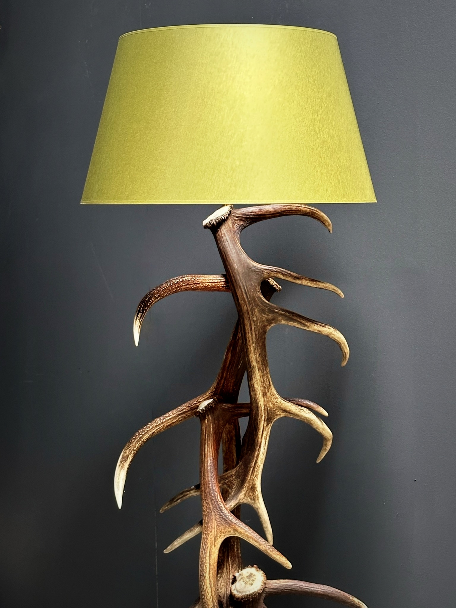 Staande gewei lamp