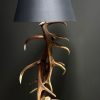 Staande gewei lamp Staande gewei lamp